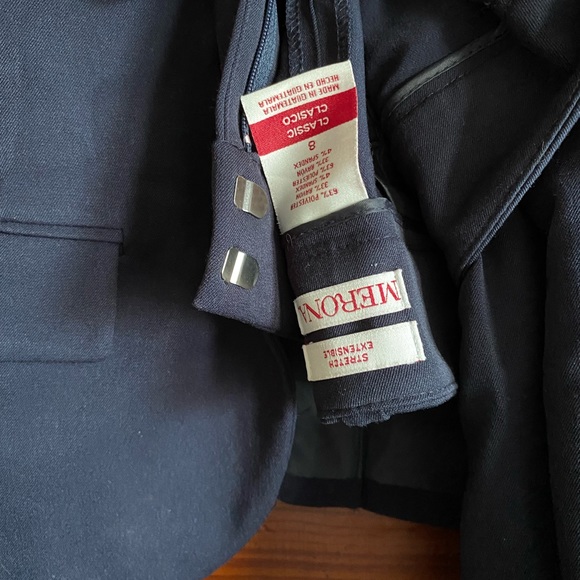 EUC Navy Blue Merona Blazer and Dress Pants; Dress Suit - Picture 6 of 7